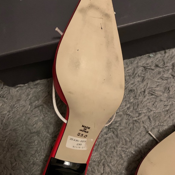 Burberry London Blue Label Kitten Heels Mules - Picture 4 of 4